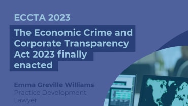 The Economic Crime and Corporate Transparency Act 2023 finally enacted